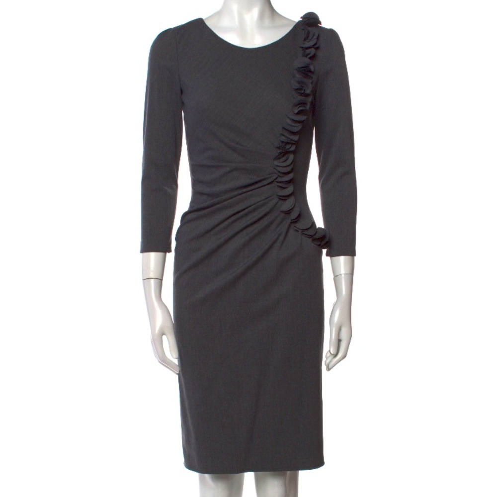Varela office knee length dress grey size xs 38 (34-36)